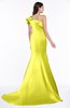 ColsBM Abigail Pale Yellow Elegant Fishtail Sleeveless Zip up Satin Ruffles Bridesmaid Dresses