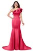 ColsBM Abigail Paradise Pink Elegant Fishtail Sleeveless Zip up Satin Ruffles Bridesmaid Dresses