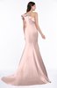 ColsBM Abigail Pastel Pink Elegant Fishtail Sleeveless Zip up Satin Ruffles Bridesmaid Dresses