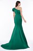 ColsBM Abigail Pepper Green Elegant Fishtail Sleeveless Zip up Satin Ruffles Bridesmaid Dresses