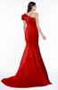 ColsBM Abigail Red Elegant Fishtail Sleeveless Zip up Satin Ruffles Bridesmaid Dresses
