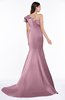 ColsBM Abigail Silver Pink Elegant Fishtail Sleeveless Zip up Satin Ruffles Bridesmaid Dresses