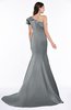 ColsBM Abigail Silver Sconce Elegant Fishtail Sleeveless Zip up Satin Ruffles Bridesmaid Dresses
