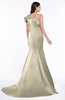 ColsBM Abigail Tan Elegant Fishtail Sleeveless Zip up Satin Ruffles Bridesmaid Dresses