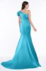 ColsBM Abigail Turquoise Elegant Fishtail Sleeveless Zip up Satin Ruffles Bridesmaid Dresses