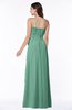 ColsBM Dahlia Beryl Green Sexy A-line Zip up Chiffon Floor Length Sash Plus Size Bridesmaid Dresses