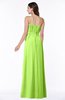 ColsBM Dahlia Bright Green Sexy A-line Zip up Chiffon Floor Length Sash Plus Size Bridesmaid Dresses