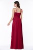 ColsBM Dahlia Dark Red Sexy A-line Zip up Chiffon Floor Length Sash Plus Size Bridesmaid Dresses