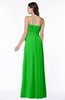 ColsBM Dahlia Jasmine Green Sexy A-line Zip up Chiffon Floor Length Sash Plus Size Bridesmaid Dresses