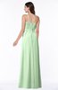 ColsBM Dahlia Light Green Sexy A-line Zip up Chiffon Floor Length Sash Plus Size Bridesmaid Dresses