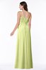 ColsBM Dahlia Lime Green Sexy A-line Zip up Chiffon Floor Length Sash Plus Size Bridesmaid Dresses