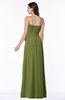 ColsBM Dahlia Olive Green Sexy A-line Zip up Chiffon Floor Length Sash Plus Size Bridesmaid Dresses