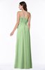 ColsBM Dahlia Sage Green Sexy A-line Zip up Chiffon Floor Length Sash Plus Size Bridesmaid Dresses