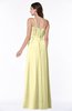 ColsBM Dahlia Soft Yellow Sexy A-line Zip up Chiffon Floor Length Sash Plus Size Bridesmaid Dresses