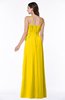 ColsBM Dahlia Yellow Sexy A-line Zip up Chiffon Floor Length Sash Plus Size Bridesmaid Dresses