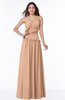 ColsBM Miracle Almost Apricot Sexy A-line Spaghetti Sleeveless Flower Plus Size Bridesmaid Dresses
