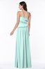 ColsBM Miracle Blue Glass Sexy A-line Spaghetti Sleeveless Flower Plus Size Bridesmaid Dresses