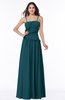 ColsBM Miracle Blue Green Sexy A-line Spaghetti Sleeveless Flower Plus Size Bridesmaid Dresses