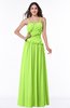 ColsBM Miracle Bright Green Sexy A-line Spaghetti Sleeveless Flower Plus Size Bridesmaid Dresses