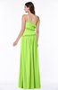ColsBM Miracle Bright Green Sexy A-line Spaghetti Sleeveless Flower Plus Size Bridesmaid Dresses