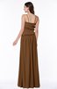 ColsBM Miracle Brown Sexy A-line Spaghetti Sleeveless Flower Plus Size Bridesmaid Dresses