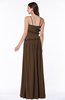 ColsBM Miracle Chocolate Brown Sexy A-line Spaghetti Sleeveless Flower Plus Size Bridesmaid Dresses