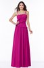 ColsBM Miracle Hot Pink Sexy A-line Spaghetti Sleeveless Flower Plus Size Bridesmaid Dresses