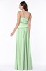 ColsBM Miracle Light Green Sexy A-line Spaghetti Sleeveless Flower Plus Size Bridesmaid Dresses