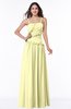 ColsBM Miracle Wax Yellow Sexy A-line Spaghetti Sleeveless Flower Plus Size Bridesmaid Dresses