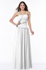 ColsBM Miracle White Sexy A-line Spaghetti Sleeveless Flower Plus Size Bridesmaid Dresses