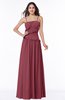 ColsBM Miracle Wine Sexy A-line Spaghetti Sleeveless Flower Plus Size Bridesmaid Dresses