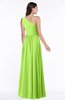 ColsBM Nancy Bright Green Sexy A-line Sleeveless Zip up Chiffon Ruching Plus Size Bridesmaid Dresses
