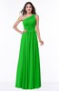 ColsBM Nancy Classic Green Sexy A-line Sleeveless Zip up Chiffon Ruching Plus Size Bridesmaid Dresses