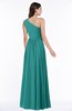 ColsBM Nancy Emerald Green Sexy A-line Sleeveless Zip up Chiffon Ruching Plus Size Bridesmaid Dresses