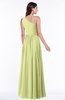 ColsBM Nancy Lime Green Sexy A-line Sleeveless Zip up Chiffon Ruching Plus Size Bridesmaid Dresses