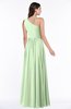 ColsBM Nancy Pale Green Sexy A-line Sleeveless Zip up Chiffon Ruching Plus Size Bridesmaid Dresses