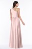 ColsBM Nancy Pastel Pink Sexy A-line Sleeveless Zip up Chiffon Ruching Plus Size Bridesmaid Dresses