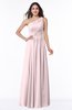 ColsBM Nancy Petal Pink Sexy A-line Sleeveless Zip up Chiffon Ruching Plus Size Bridesmaid Dresses