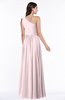 ColsBM Nancy Petal Pink Sexy A-line Sleeveless Zip up Chiffon Ruching Plus Size Bridesmaid Dresses