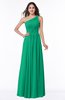 ColsBM Nancy Sea Green Sexy A-line Sleeveless Zip up Chiffon Ruching Plus Size Bridesmaid Dresses