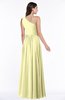 ColsBM Nancy Wax Yellow Sexy A-line Sleeveless Zip up Chiffon Ruching Plus Size Bridesmaid Dresses