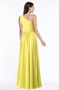ColsBM Nancy Yellow Iris Sexy A-line Sleeveless Zip up Chiffon Ruching Plus Size Bridesmaid Dresses