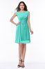 ColsBM Kaylie Blue Turquoise Gorgeous A-line Bateau Sleeveless Backless Plus Size Bridesmaid Dresses