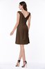 ColsBM Kaylie Chocolate Brown Gorgeous A-line Bateau Sleeveless Backless Plus Size Bridesmaid Dresses