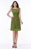 ColsBM Kaylie Olive Green Gorgeous A-line Bateau Sleeveless Backless Plus Size Bridesmaid Dresses
