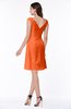 ColsBM Kaylie Tangerine Gorgeous A-line Bateau Sleeveless Backless Plus Size Bridesmaid Dresses