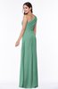 ColsBM Shayla Beryl Green Sexy A-line One Shoulder Sleeveless Chiffon Floor Length Plus Size Bridesmaid Dresses