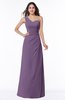ColsBM Shayla Chinese Violet Sexy A-line One Shoulder Sleeveless Chiffon Floor Length Plus Size Bridesmaid Dresses