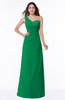ColsBM Shayla Green Sexy A-line One Shoulder Sleeveless Chiffon Floor Length Plus Size Bridesmaid Dresses