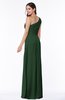 ColsBM Shayla Hunter Green Sexy A-line One Shoulder Sleeveless Chiffon Floor Length Plus Size Bridesmaid Dresses